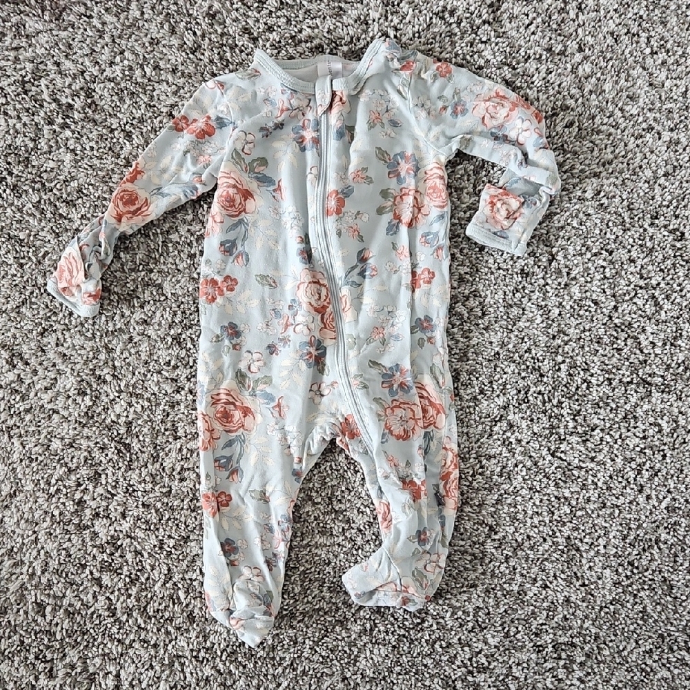 Modern Moments Bamboo Sleeper. 0-3 Months- Floral Print